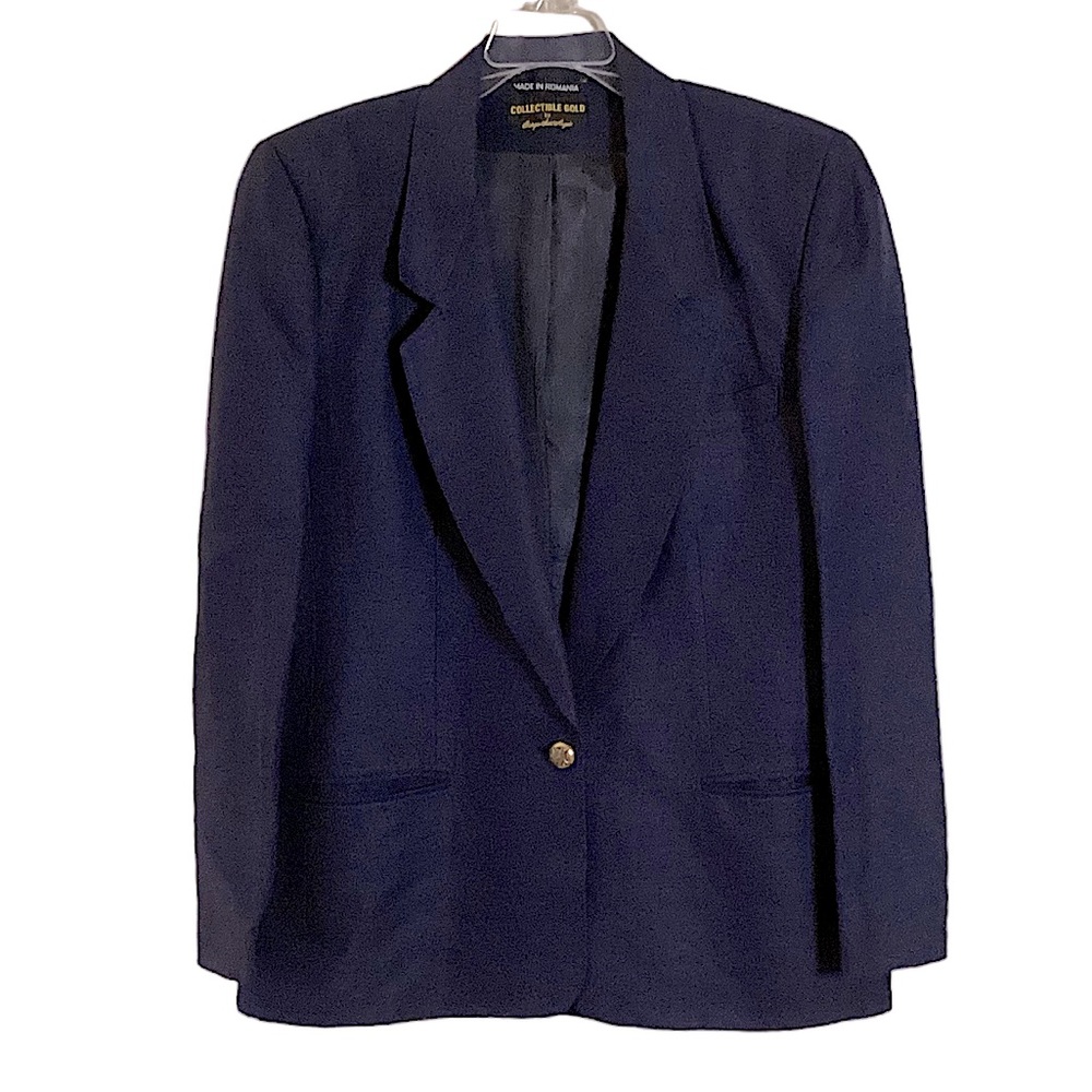 Giorgio Sant Angelo Collectible Gold Linen Blazer